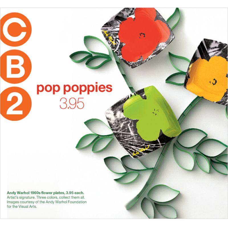 new Warhol's in bloom...$3.95 plates