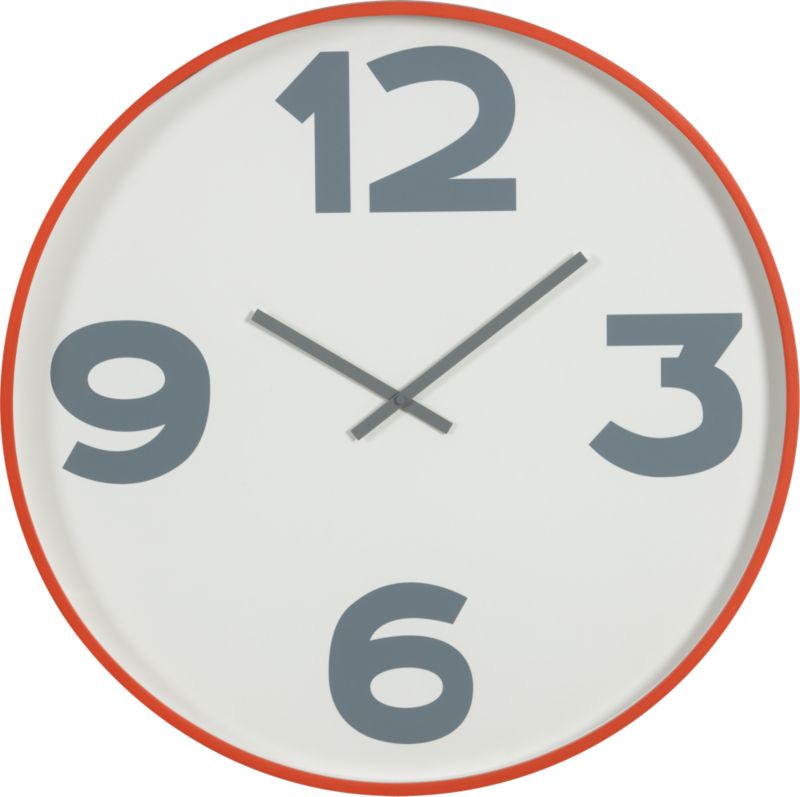 12-3-6-9 24" wall clock