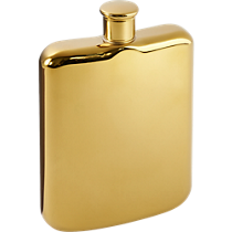 14k gold plated flask