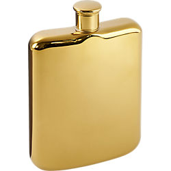 14k gold plated flask
