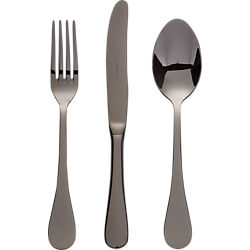 12-piece black nickel flatware set