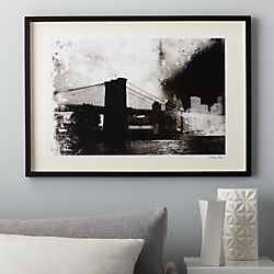 a brooklyn bridge conversation print
