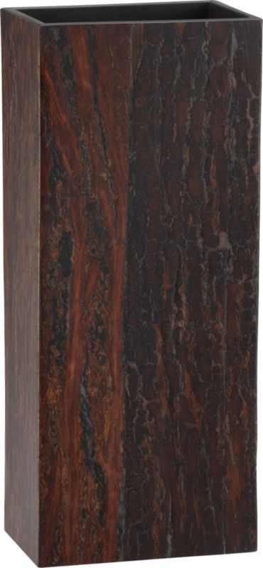 acacia box vase