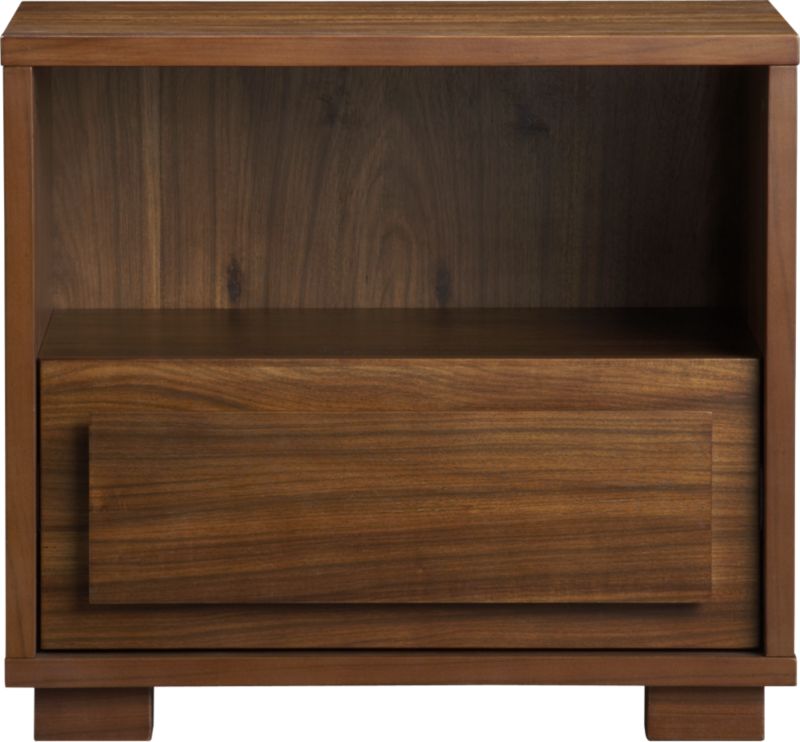 acacia nightstand