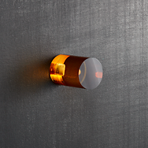 acrylic amber cylinder knob