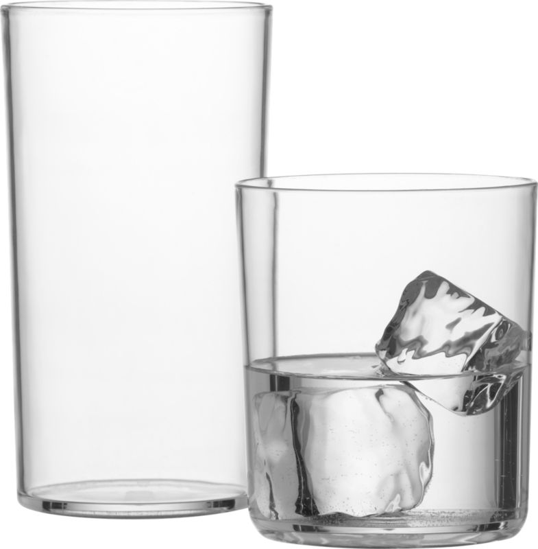 acrylic cooler and double old-fashioned