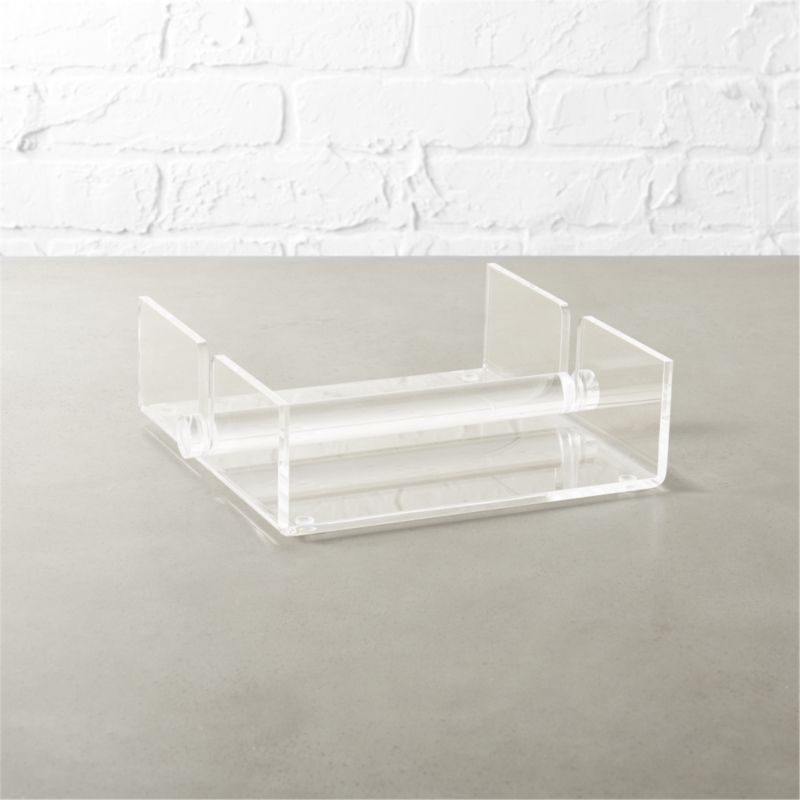 acrylic napkin holder CB2