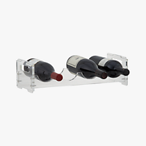 clear wine rack