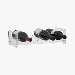 clear wine rack