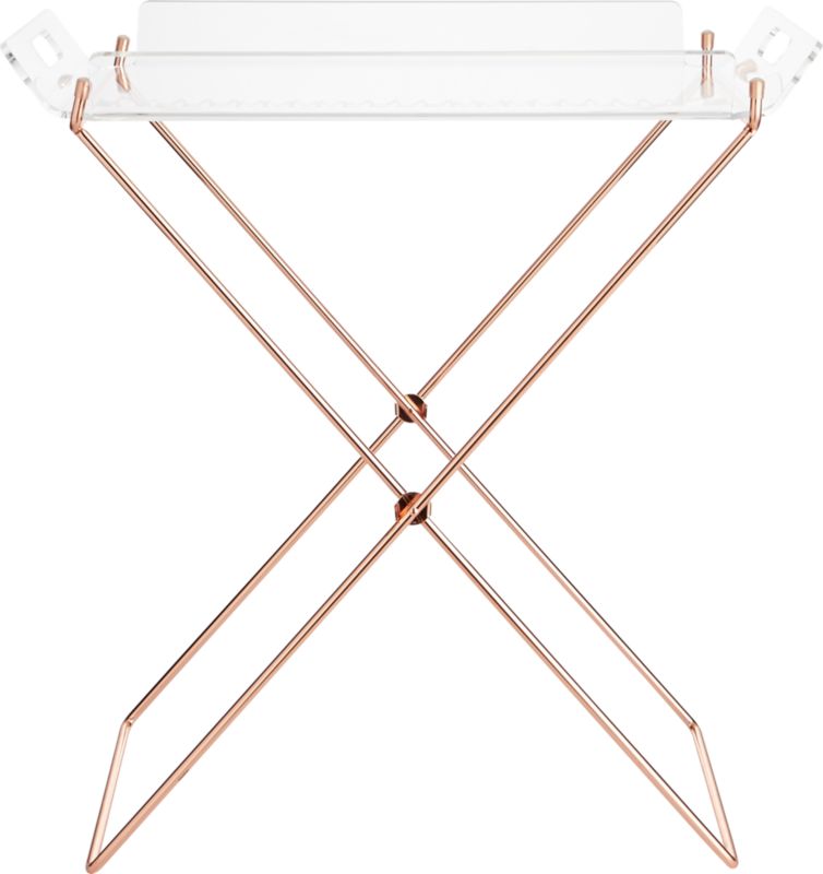 acrylic tray table CB2