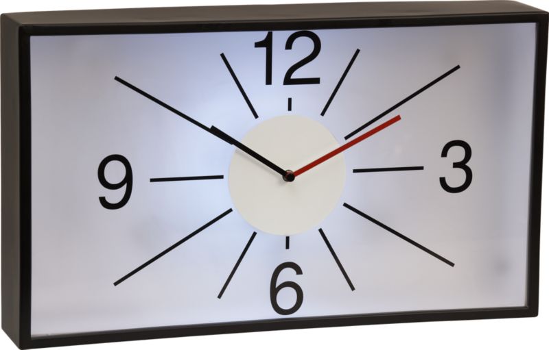 after hours 24"x14" clock