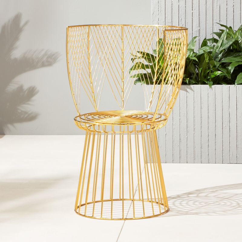 Designer Love Chair Gold