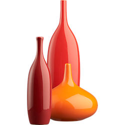 3-piece amigos vase set