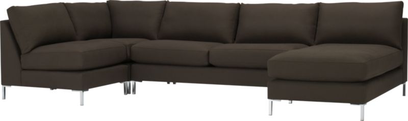 annex mocha sectional pieces