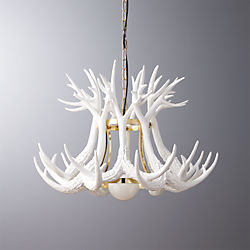 antler pendant light