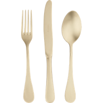 12-piece antoinette gold flatware set
