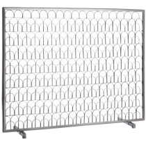 arch fireplace screen