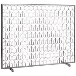 arch fireplace screen