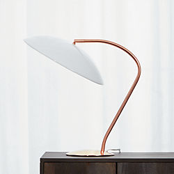 atomic copper table lamp