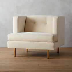 avec chair with brass legs