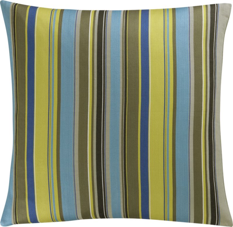 azure multistripe pillow