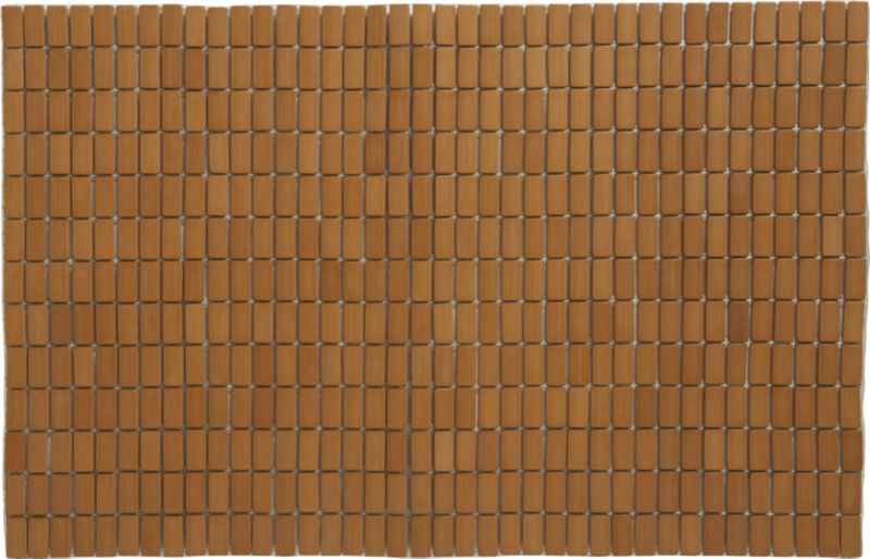bamboo bath mat