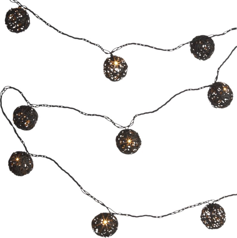 bamboo string lights shopping in CB2 lighting from cb2.com