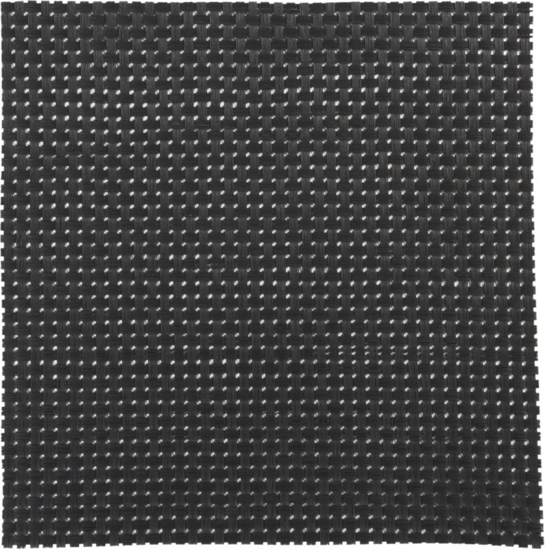 basketweave carbon placemat. 13.5" sq.