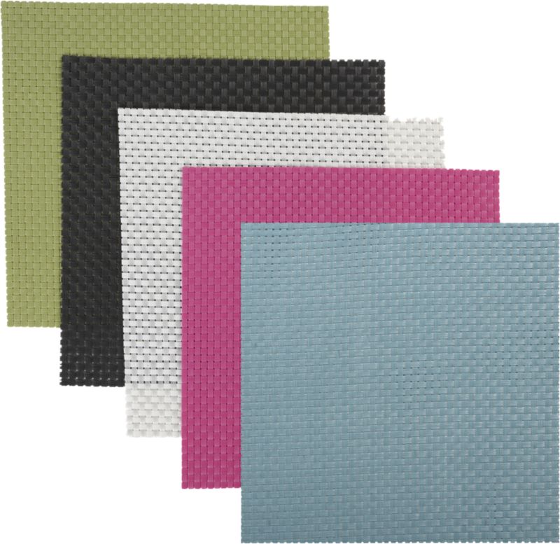 basketweave placemats