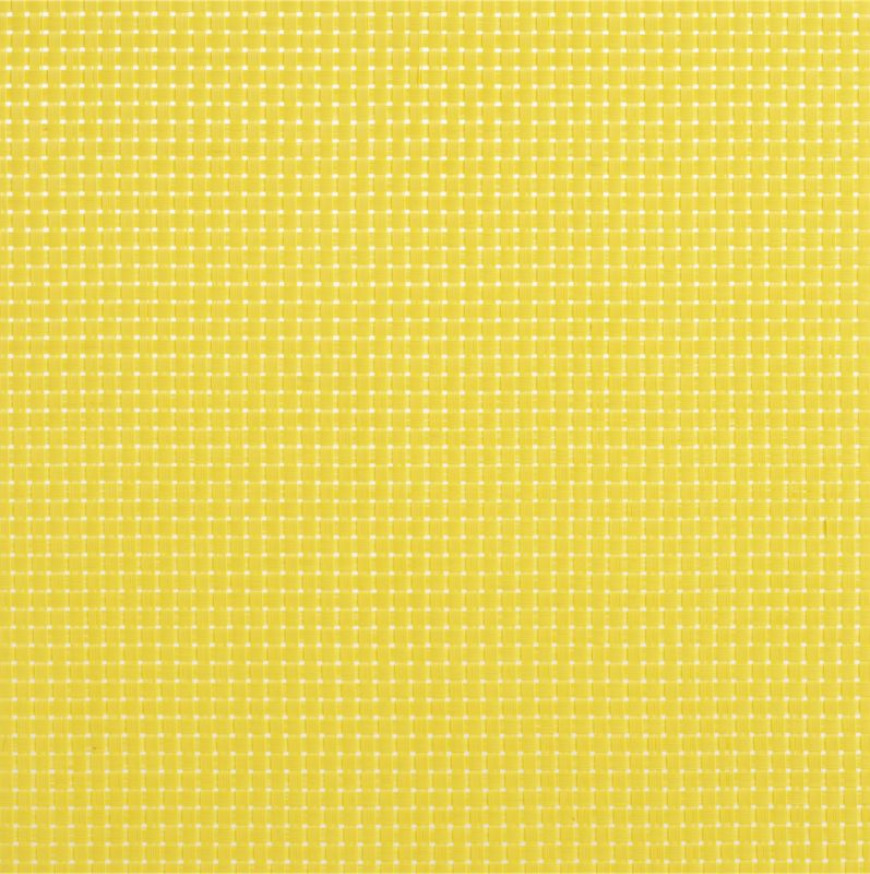 basketweave yellow placemat. 13.5" sq.