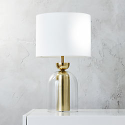 bell jar table lamp