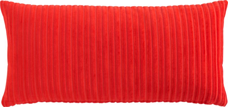 bindi stripe burnt orange 23"x11" pillow