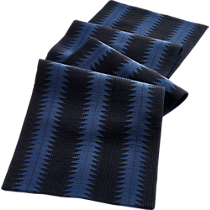 blue and black table runner