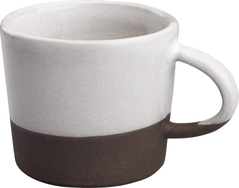 black clay mug CB2