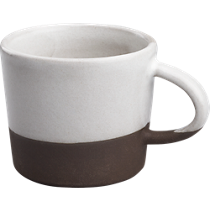 black clay mug
