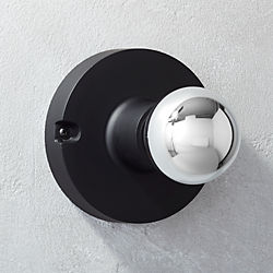 black flush mount lamp