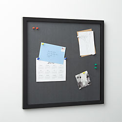 black and grey tackboard