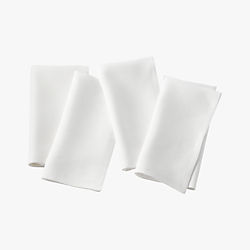 bolt white linen napkins set of four