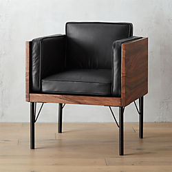 borough leather chair