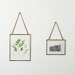 brass floating picture frames