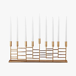 brass menorah