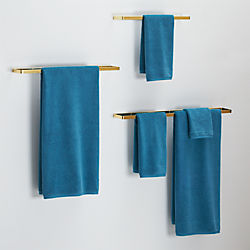 brushed brass towel bars