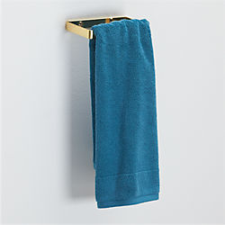 brushed brass towel ring