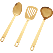 brushed gold kitchen utensils