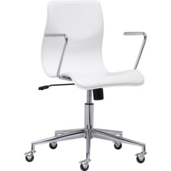 BubbleWhiteOfficeChair3QS10
