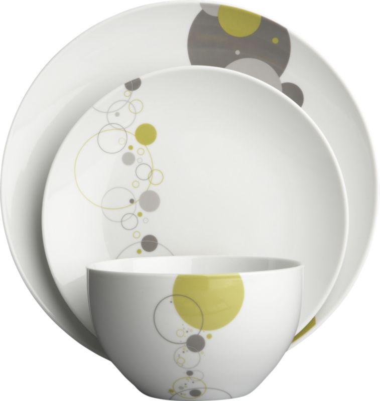 bubbles dinnerware