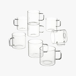 cantina glass mugs set of eight
