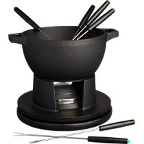 cast iron fondue set
