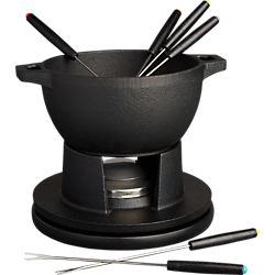 cast iron fondue set