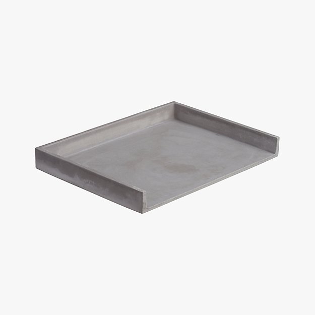 cement letter tray CB2